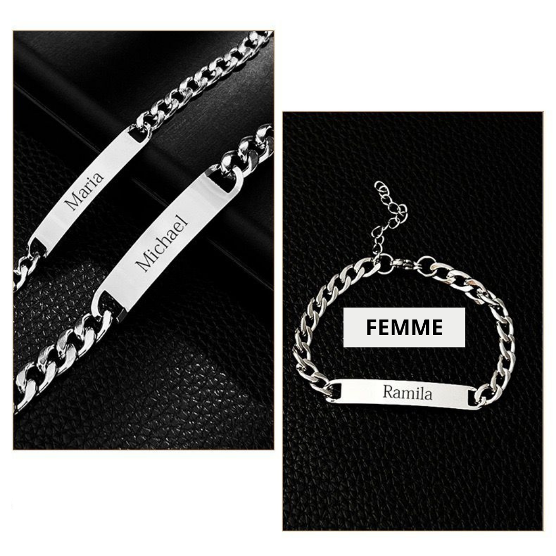 2 Bracelets Signature – Argent - Homme & Femme