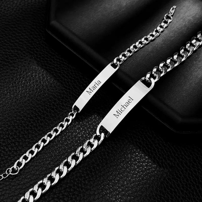 2 Bracelets Signature – Argent - Homme & Femme