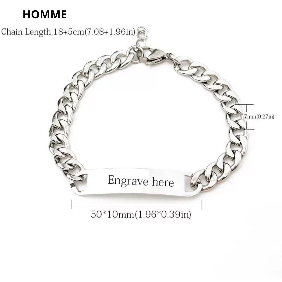 2 Bracelets Signature – Argent - Homme & Femme