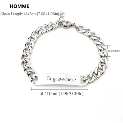 2 Bracelets Signature – Argent - Homme & Femme