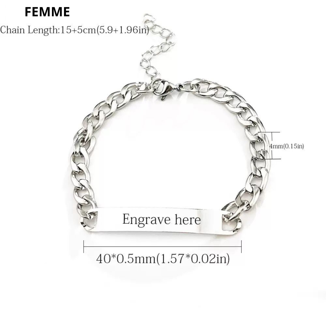 2 Bracelets Signature – Argent - Homme & Femme