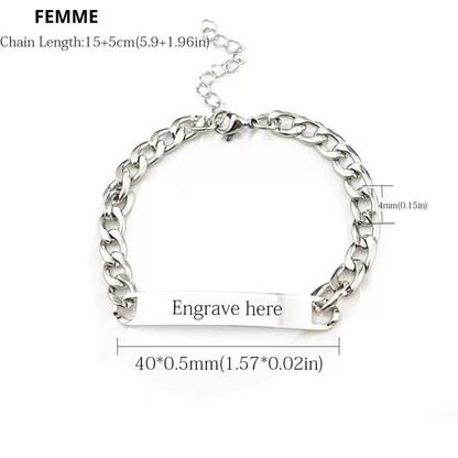 2 Bracelets Signature – Argent - Homme & Femme