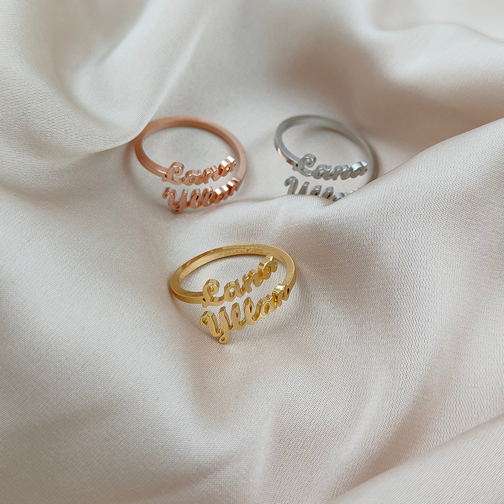 BAGUE AJUSTABLE JUSQU'À 2 PRÉNOMS
