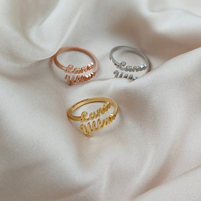 BAGUE AJUSTABLE JUSQU'À 2 PRÉNOMS