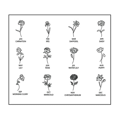 COLLIER FLEUR DU MOIS & PRENOM