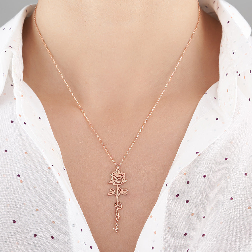 COLLIER FLEUR DU MOIS & PRENOM