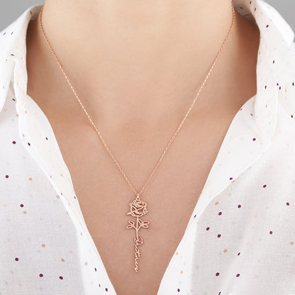 COLLIER FLEUR DU MOIS & PRENOM