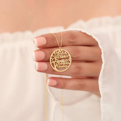 COLLIER ARBRE DE VIE JUSQU'À 4 PRÉNOMS