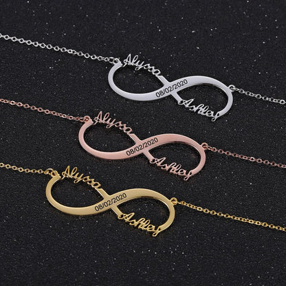 COLLIER INFINI 2 PRÉNOMS
