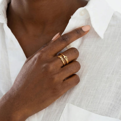 BAGUE AJUSTABLE JUSQU'À 2 PRÉNOMS