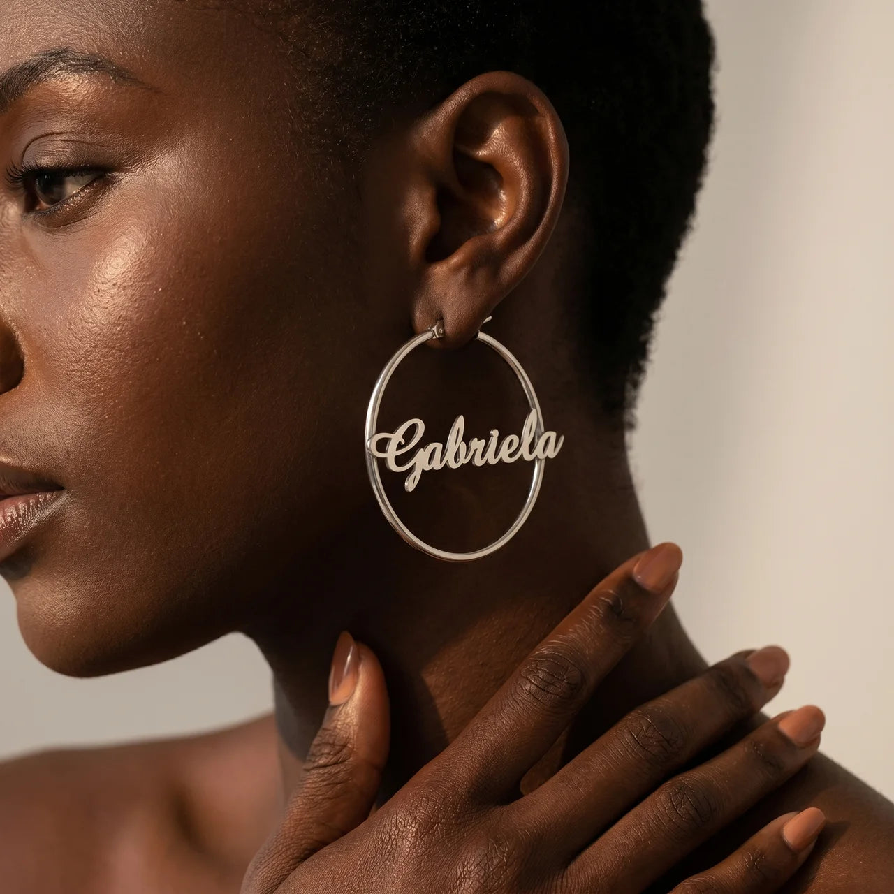BOUCLES D'OREILLES CRÉOLES JUSQU'À 2 PRÉNOMS