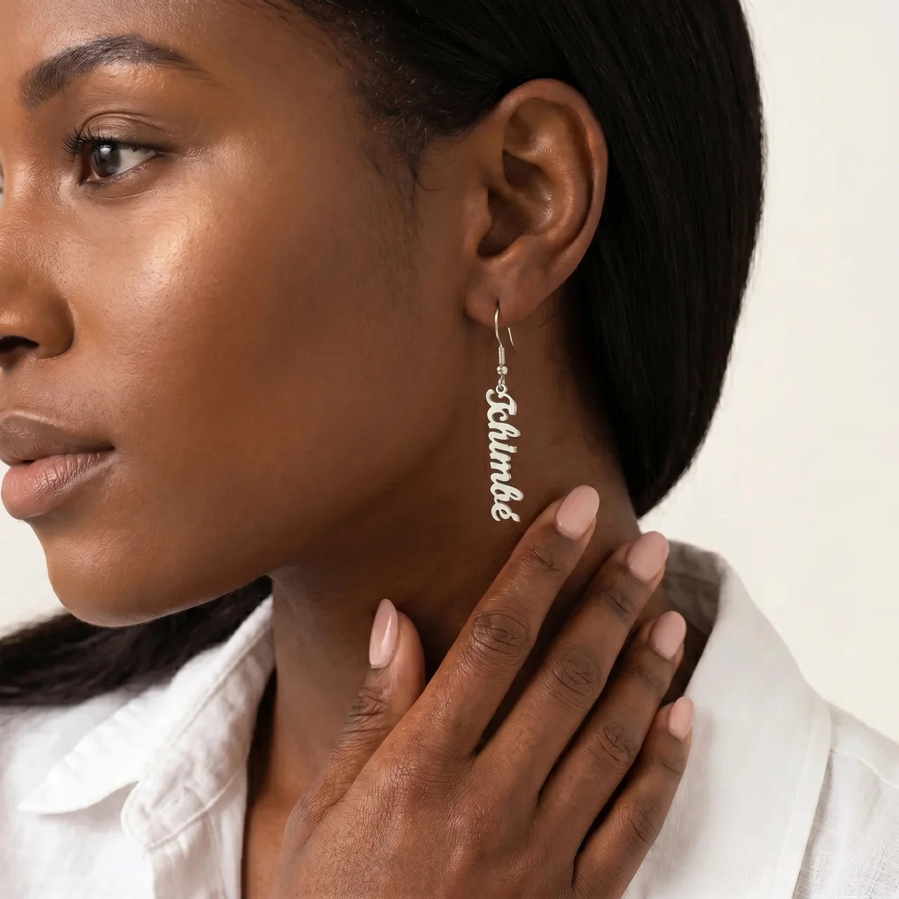 BOUCLES D'OREILLES PENDANTES JUSQU'À 2 PRÉNOMS