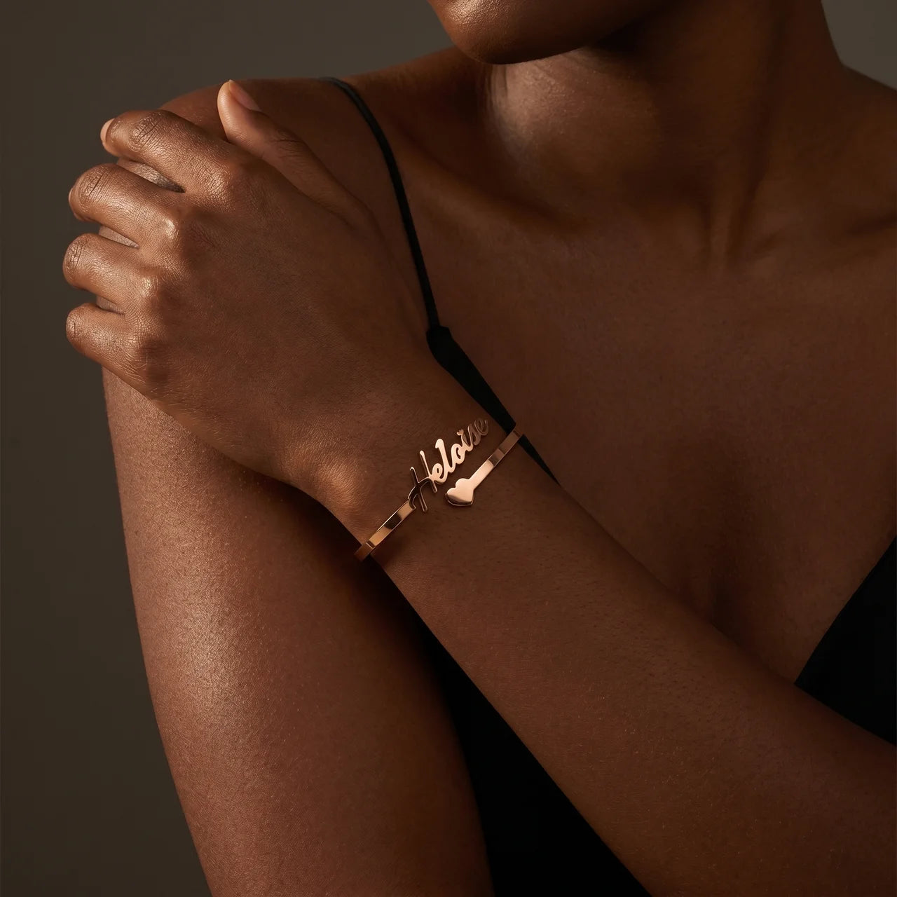 BRACELET JONC COEUR 1 PRÉNOM