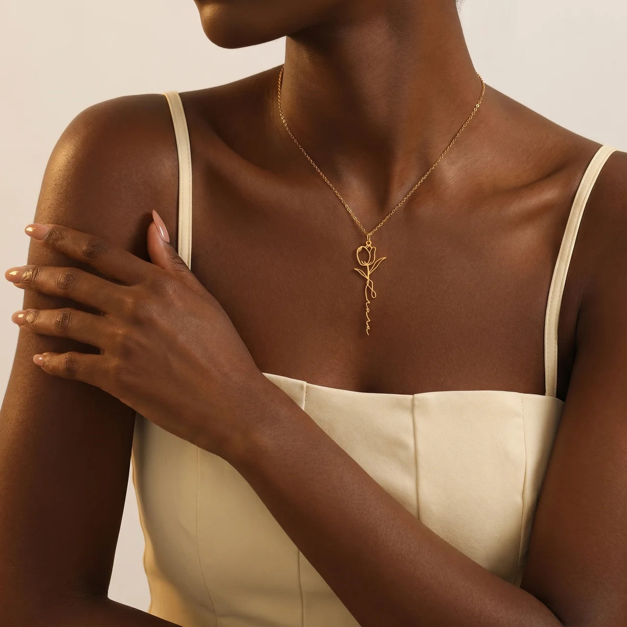 COLLIER FLEUR DU MOIS & PRENOM